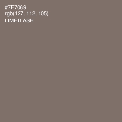 #7F7069 - Limed Ash Color Image